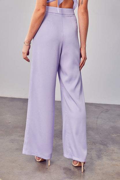 Lavender Wide Leg Pants