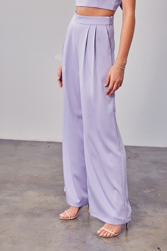 Lavender Wide Leg Pants