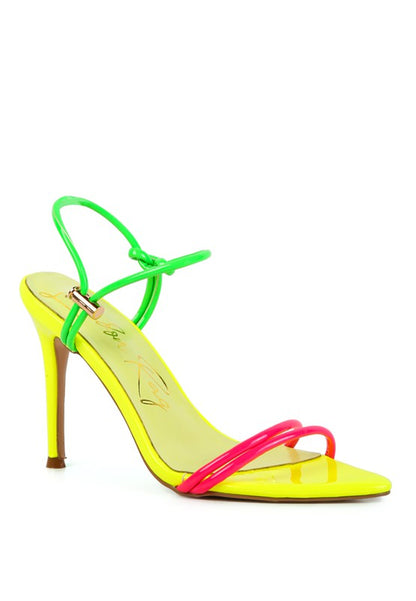 Drawstring Band Heeled Sandal