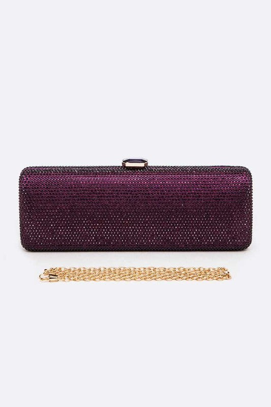 Slim Crystal Pave Clutch