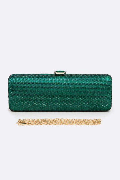 Slim Crystal Pave Clutch