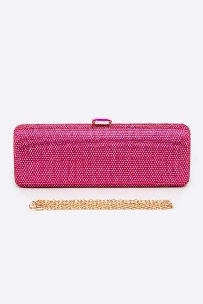 Slim Crystal Pave Clutch