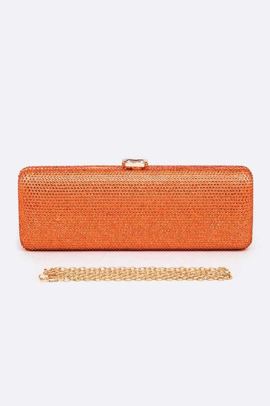 Slim Crystal Pave Clutch