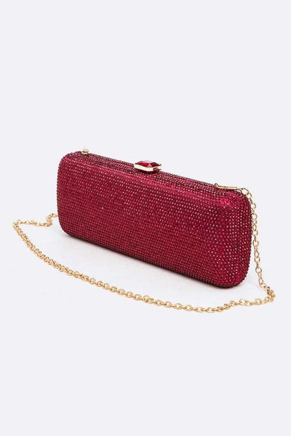 Slim Crystal Pave Clutch