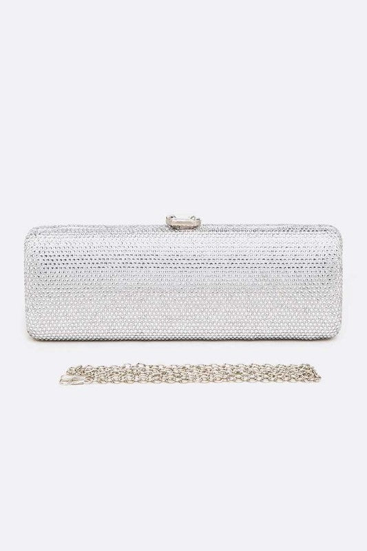 Slim Crystal Pave Clutch