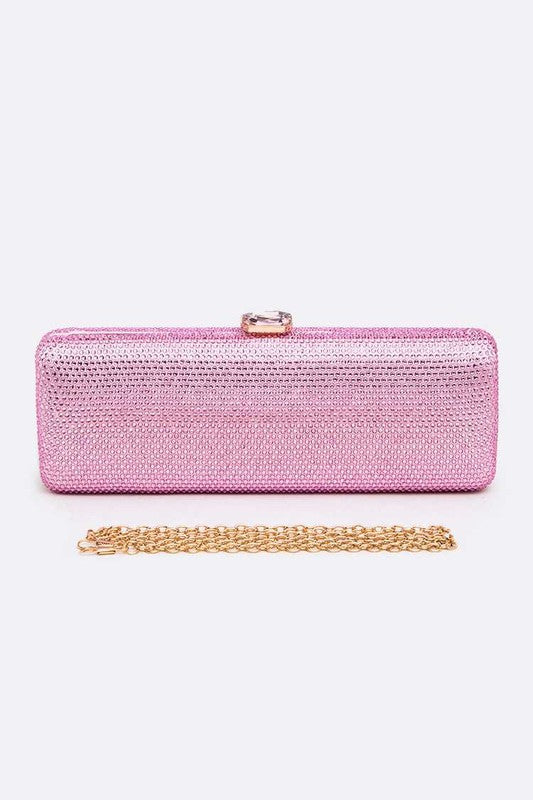 Slim Crystal Pave Clutch