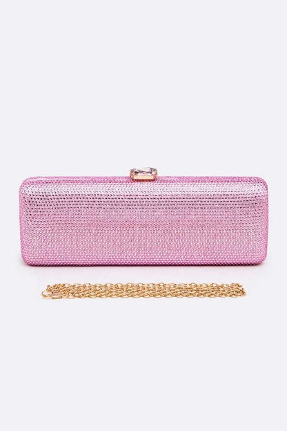 Slim Crystal Pave Clutch