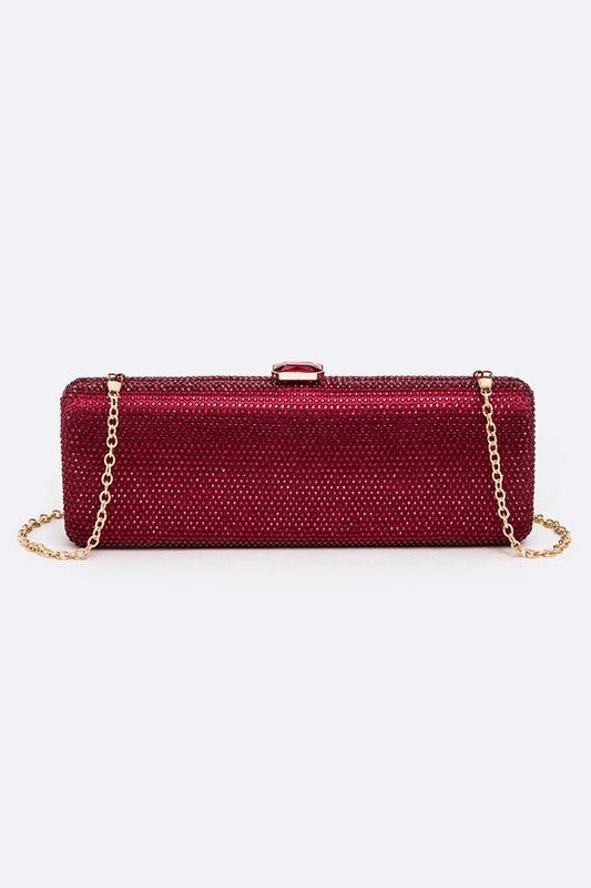 Slim Crystal Pave Clutch