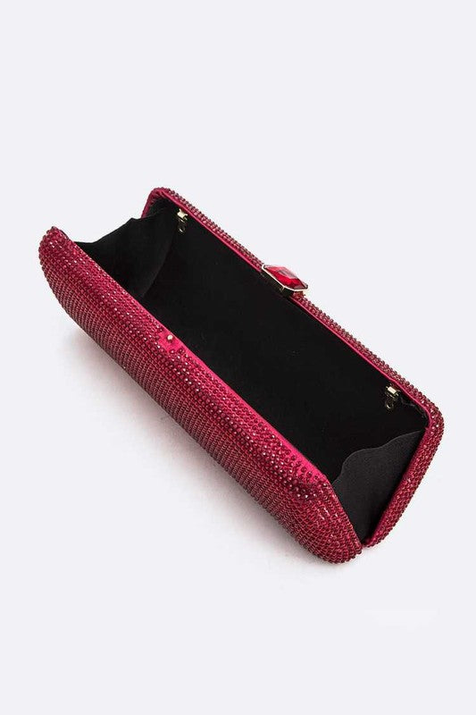 Slim Crystal Pave Clutch