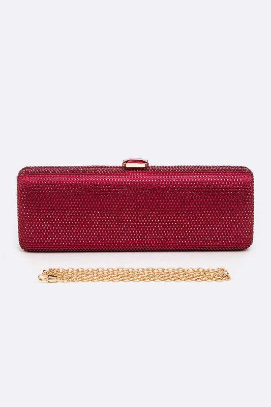 Slim Crystal Pave Clutch