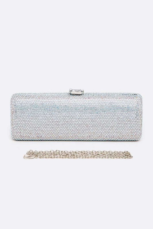 Slim Crystal Pave Clutch