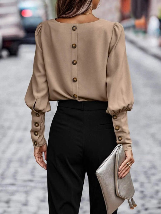 Button Back Blouse