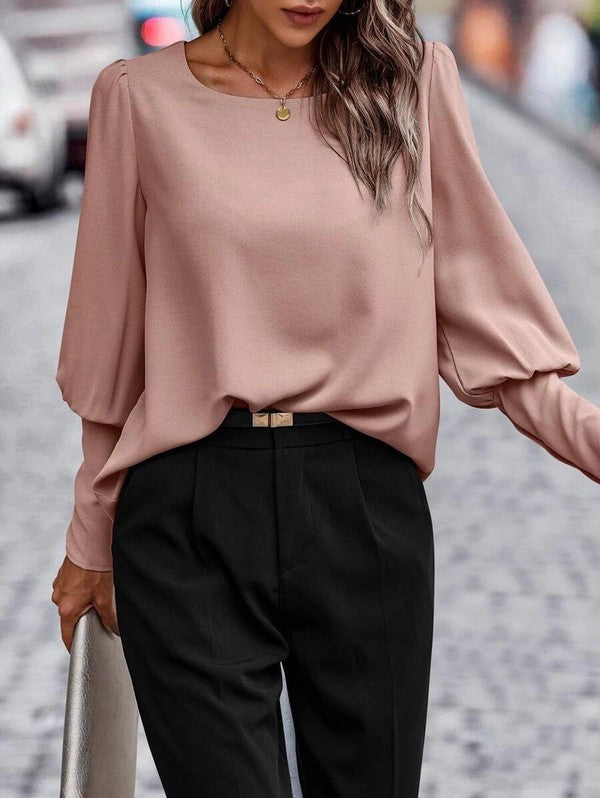 Button Back Blouse