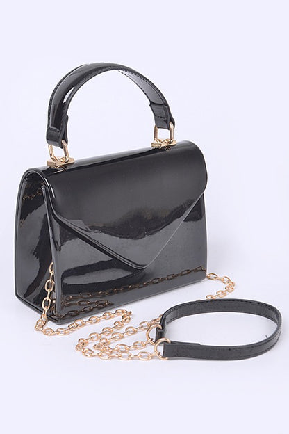 Envelope Patent Finish Handbag