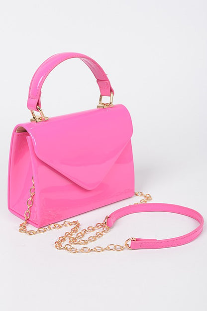 Envelope Patent Finish Handbag