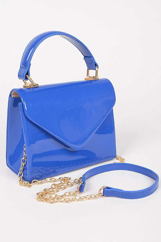 Envelope Patent Finish Handbag