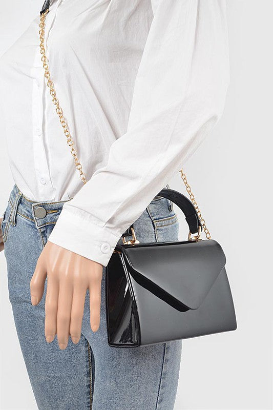 Envelope Patent Finish Handbag