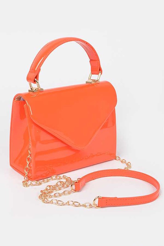 Envelope Patent Finish Handbag