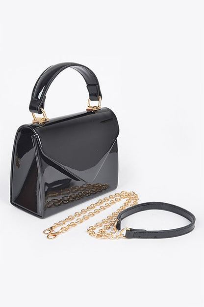 Envelope Patent Finish Handbag