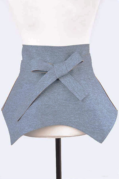 Denim Wrap Tie Belt