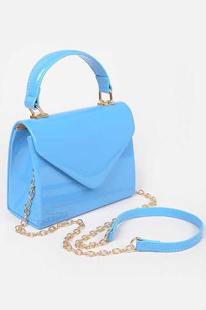 Envelope Patent Finish Handbag