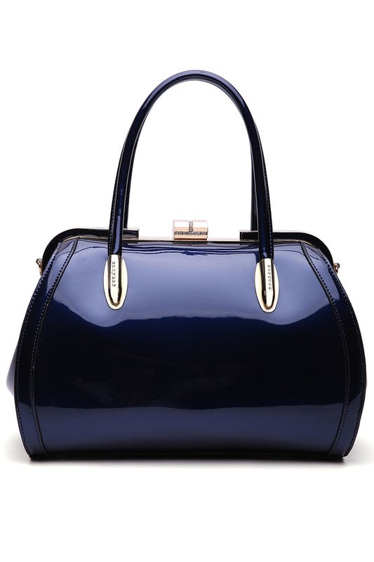 MKF Marlene Patent Satchel Handbag