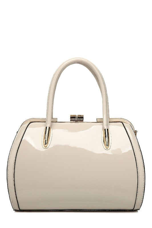 MKF Marlene Patent Satchel Handbag