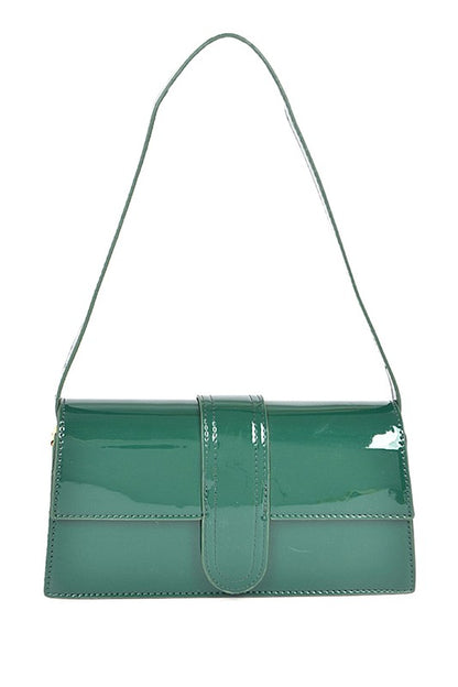 Layla Patent Finish Shoulder Bag