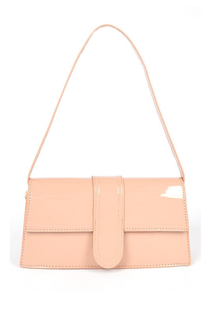 Layla Patent Finish Shoulder Bag