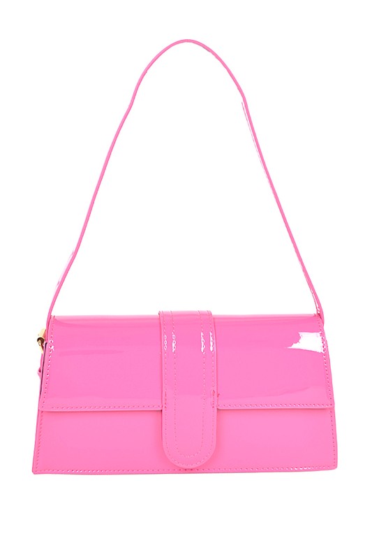 Layla Patent Finish Shoulder Bag