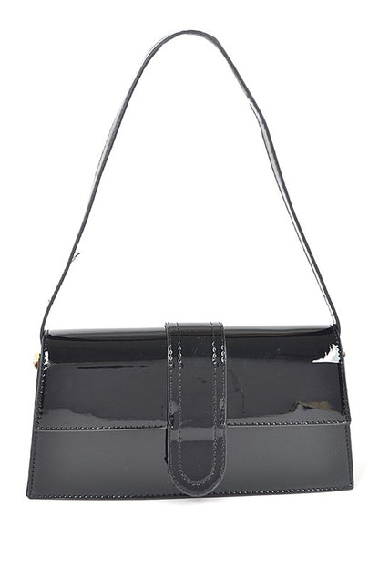 Layla Patent Finish Shoulder Bag