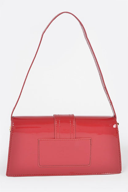 Layla Patent Finish Shoulder Bag