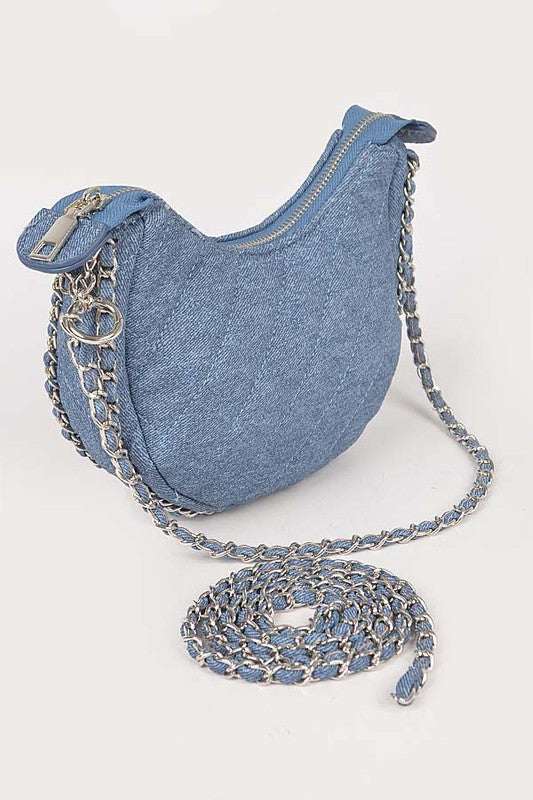 Quilted Denim Handbag