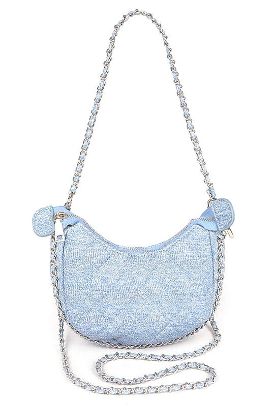 Quilted Denim Handbag