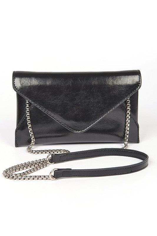 Black Envelope Clutch