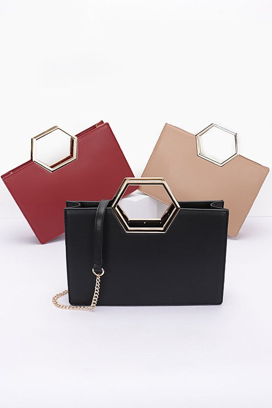 Geometric Handle Tote