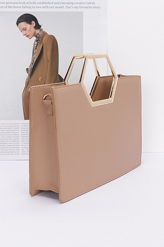 Geometric Handle Tote