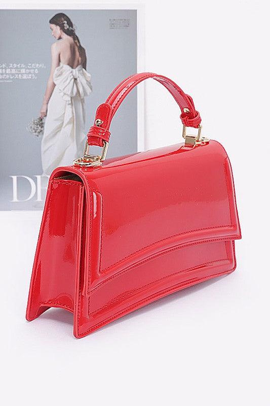 Sia Patent Finish Handbag