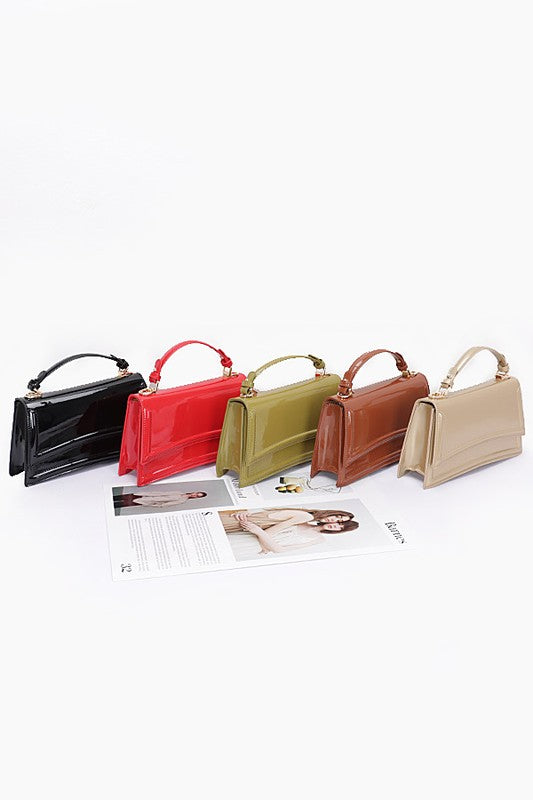 Sia Patent Finish Handbag