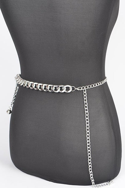 Chain Link x Pearl Layer Belt