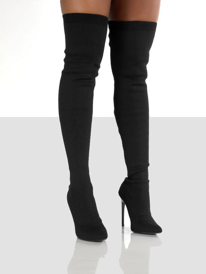 Essentials: Over the Knee Pointy Toe Boot