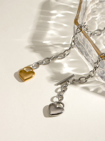 Stainless Steel Hearts Necklace