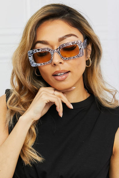 LALA Tortoiseshell Rectangle Sunglasses