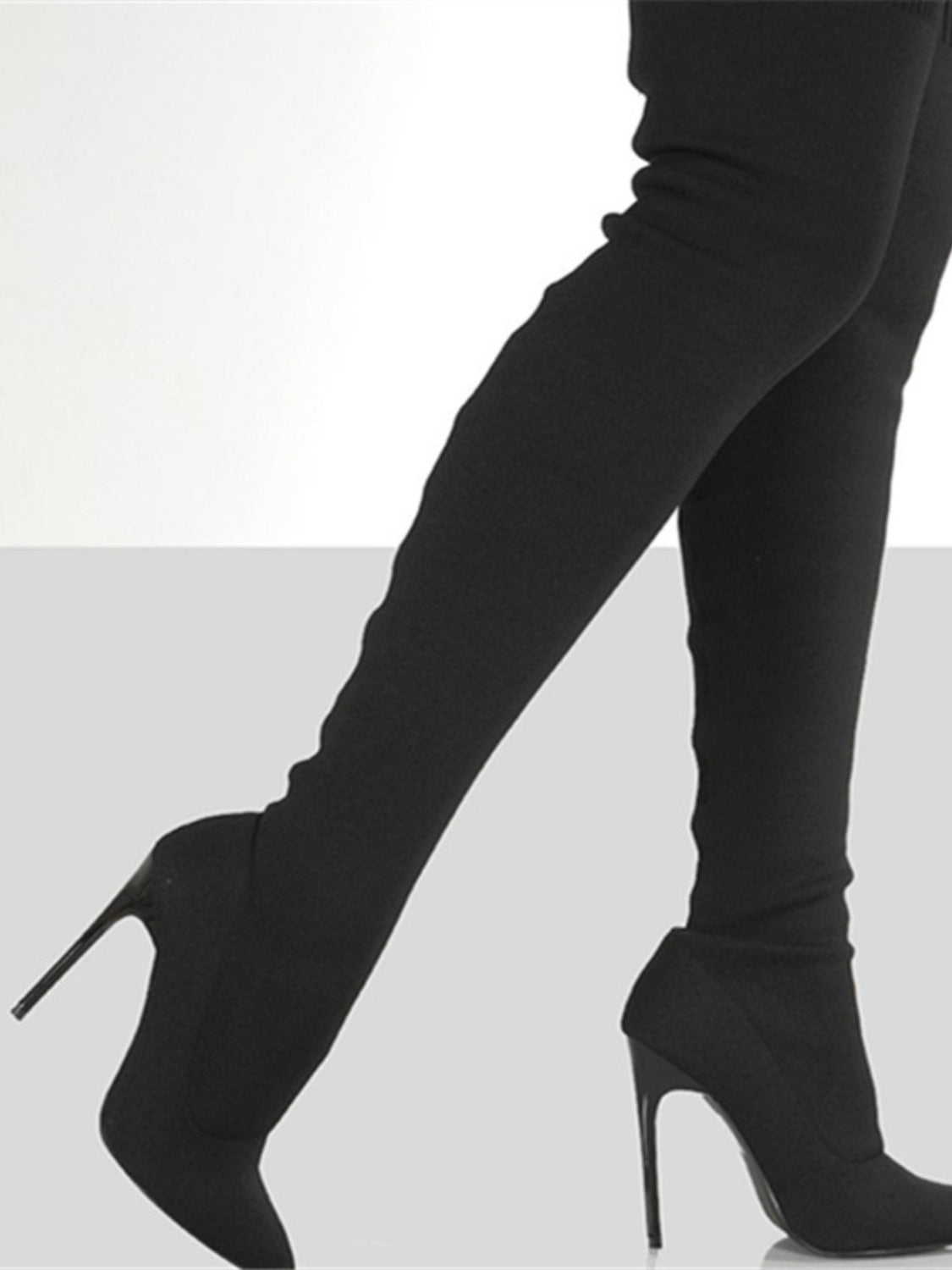 Essentials: Over the Knee Pointy Toe Boot