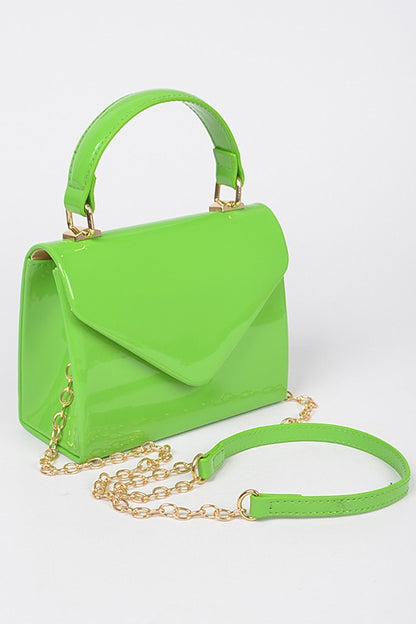 Envelope Patent Finish Handbag