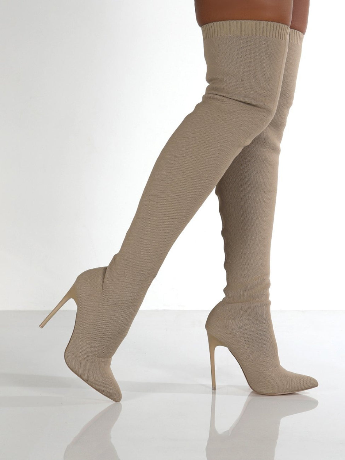 Essentials: Over the Knee Pointy Toe Boot