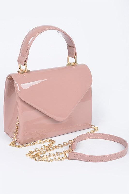 Envelope Patent Finish Handbag