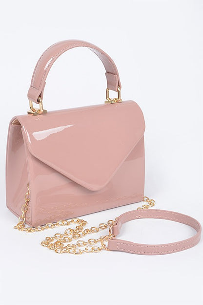 Envelope Patent Finish Handbag