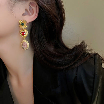 Jeweled Vintage Inspired Earrings