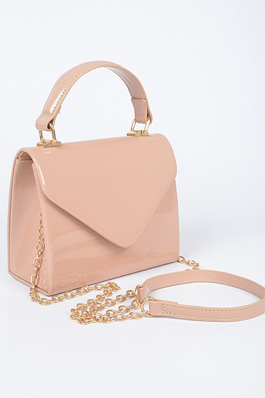 Envelope Patent Finish Handbag